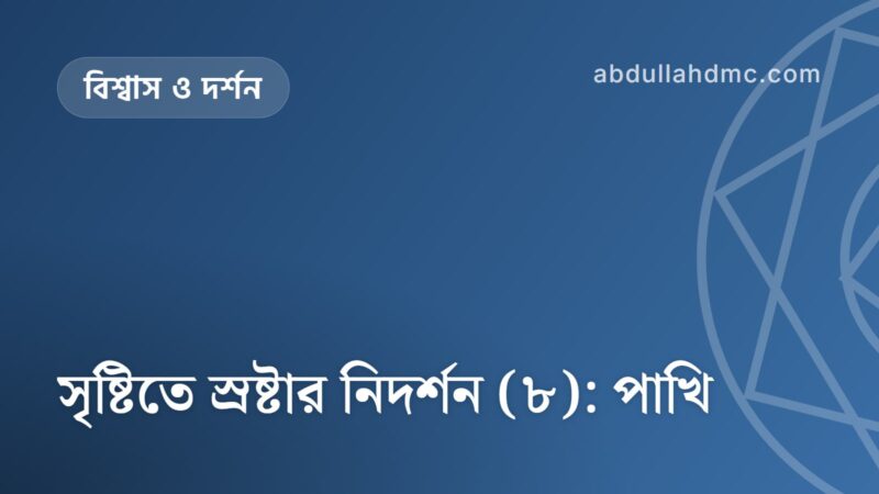 সৃষ্টিতে স্রষ্টার নিদর্শন (৮): পাখি